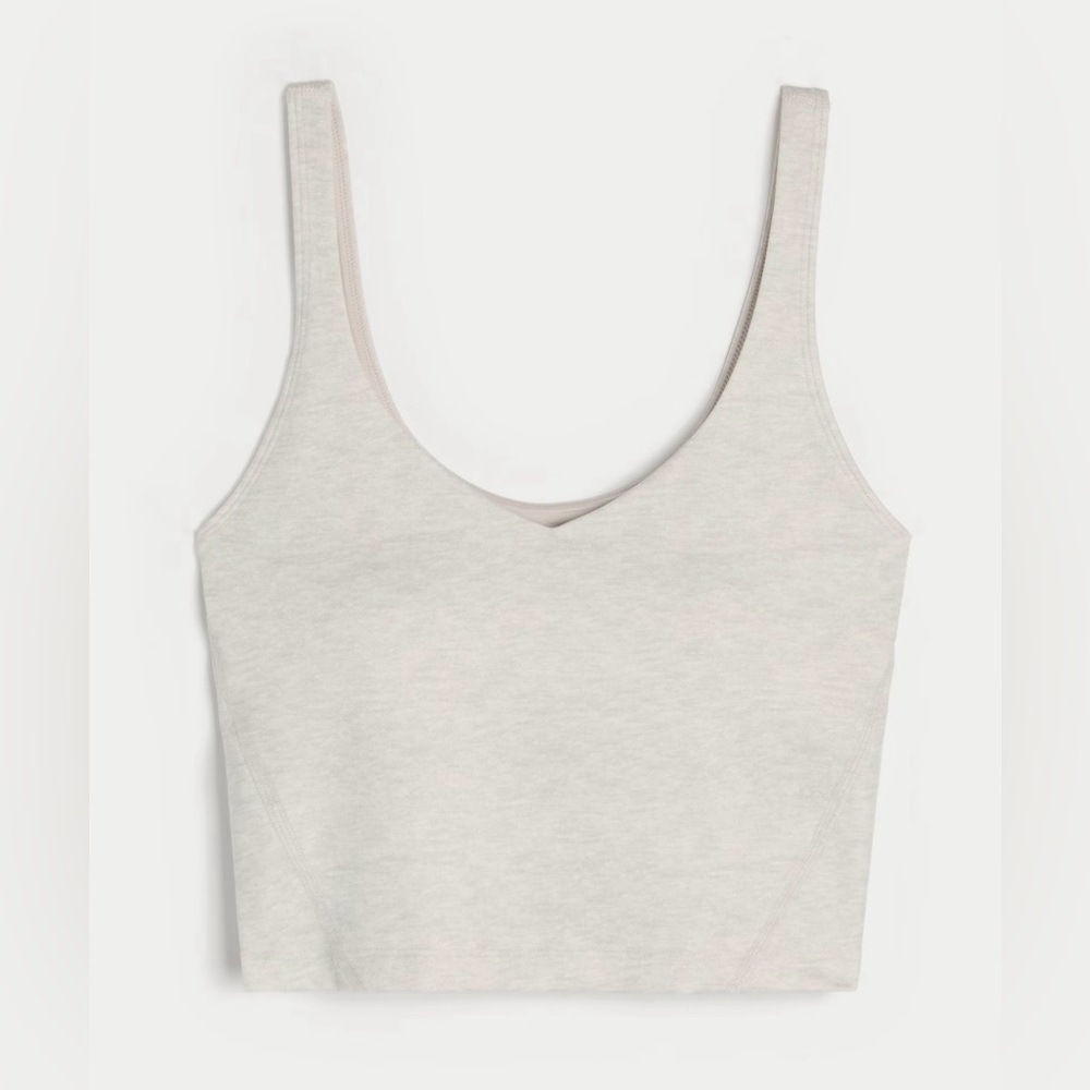 Dry Goods Cream Sleeveless Crop Top in size large